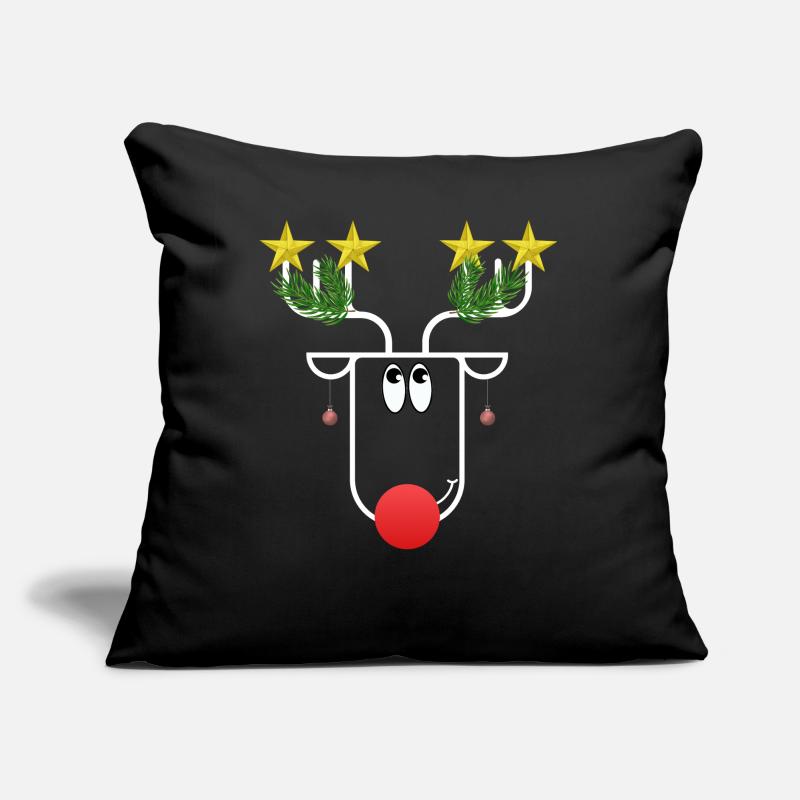 L’orignal de Noël un peu différent - méga drôle Coussin et housse de 45 x 45 cm