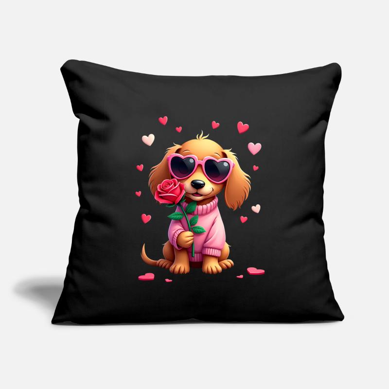 Dackel teckel teckel tekel Coussin et housse de 45 x 45 cm