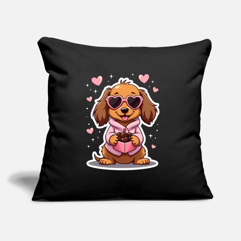 Dackel teckel teckel tekel Coussin et housse de 45 x 45 cm