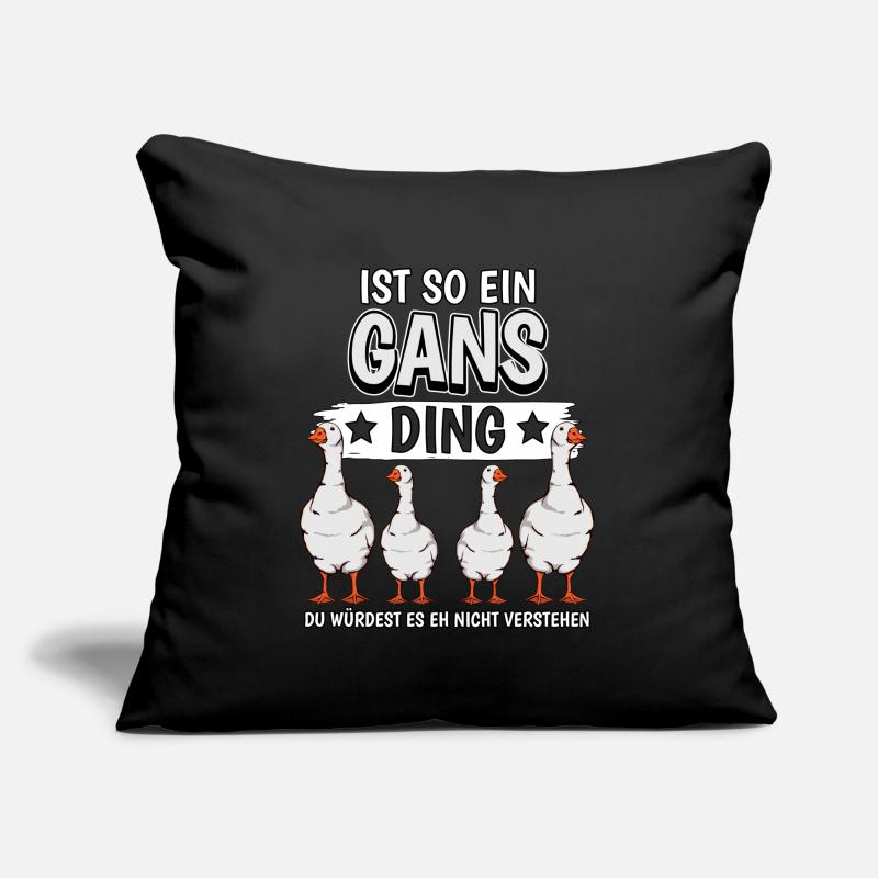 Ist so ein Gans Ding Sofakissen mit Füllung 45 x 45 cm