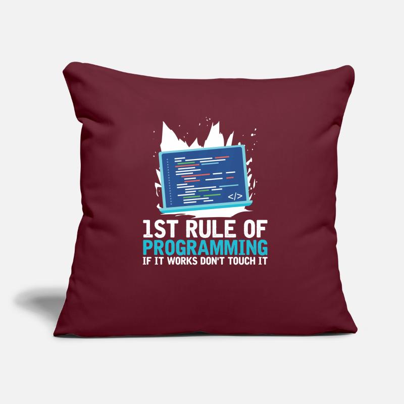 Programmer Coder Software Developer Sofa pillow with filling 45cm x 45cm