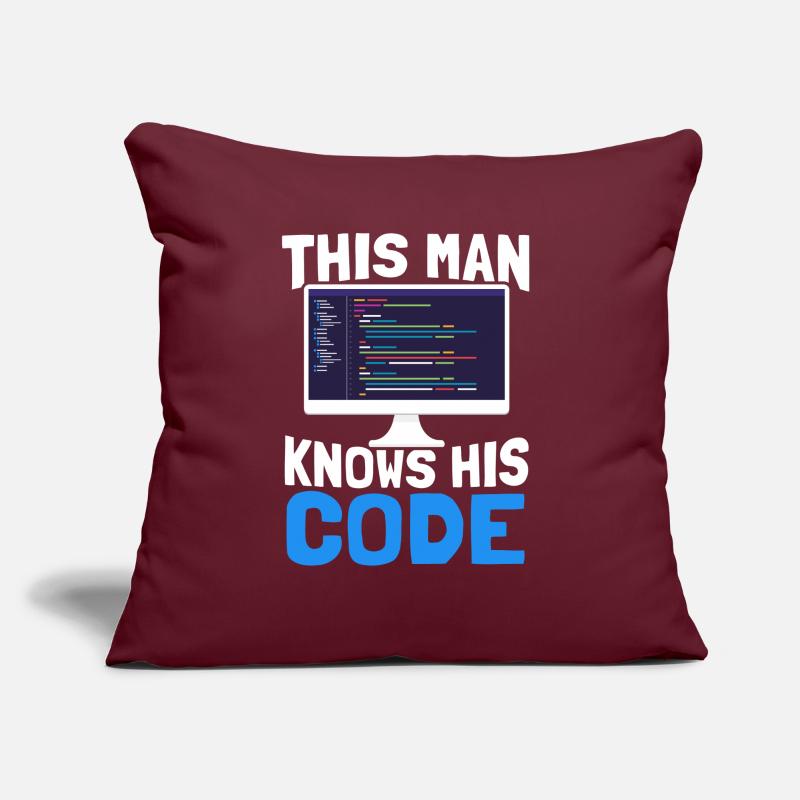 Programmer Coder Software Developer Sofa pillow with filling 45cm x 45cm