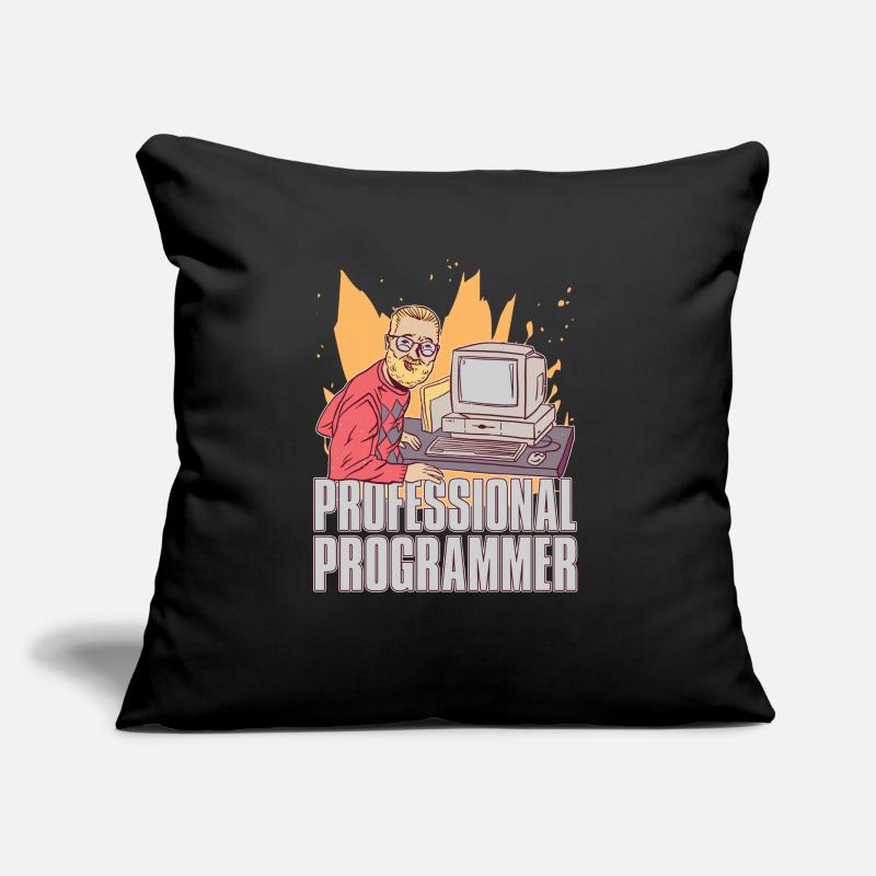 Programmeur Coder Développeur de logiciels Coussin et housse de 45 x 45 cm