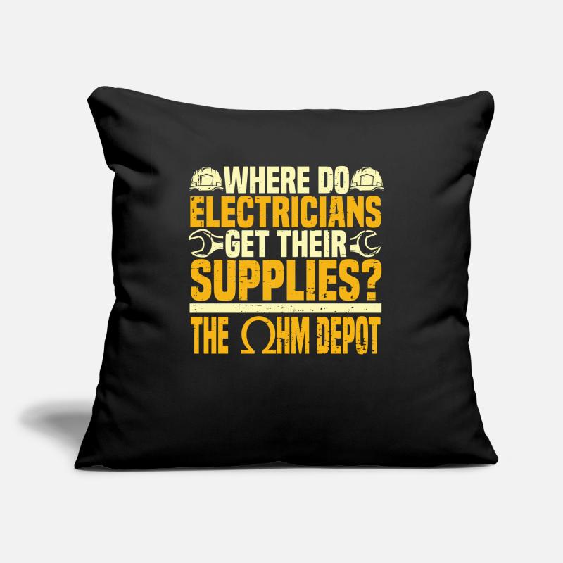 Electrician Electrical Engineer Electronics Technician Sofa pillow with filling 45cm x 45cm