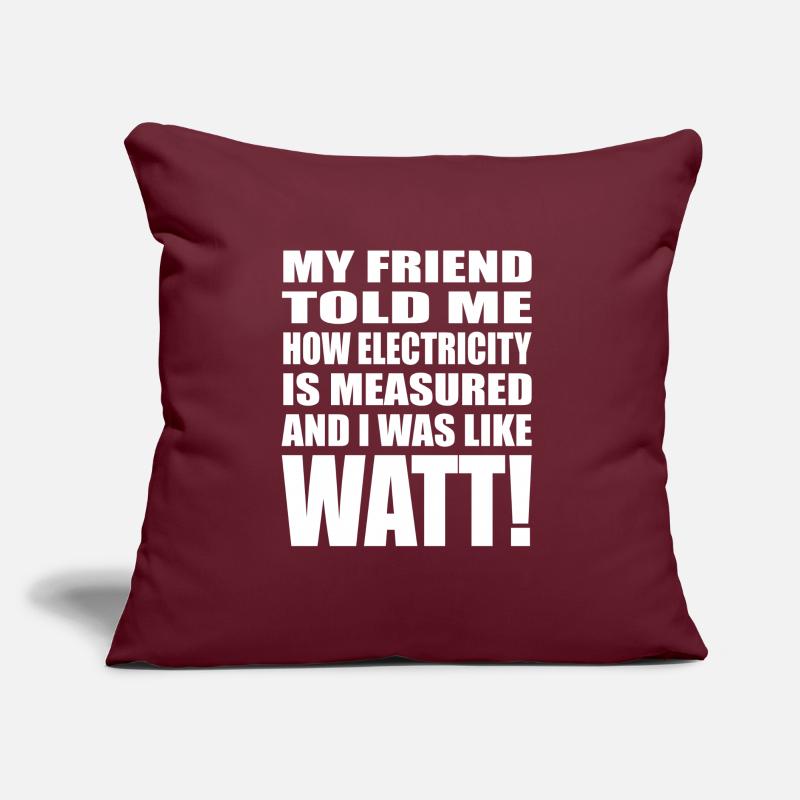 Electrician Electrical Engineer Electronics Technician Sofa pillow with filling 45cm x 45cm
