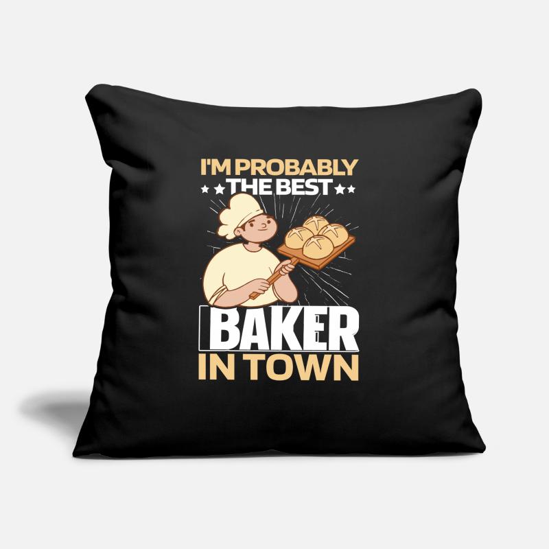 Baking Baker Bakery Coussin et housse de 45 x 45 cm