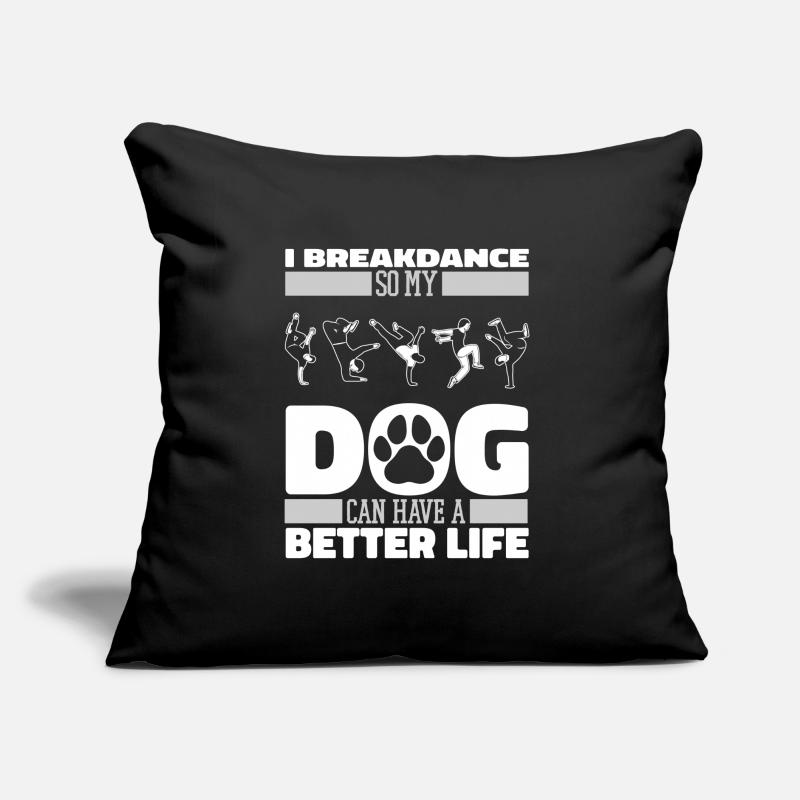 Breakdance Breakdancer Breakdancing Dog Sofa pillow with filling 45cm x 45cm