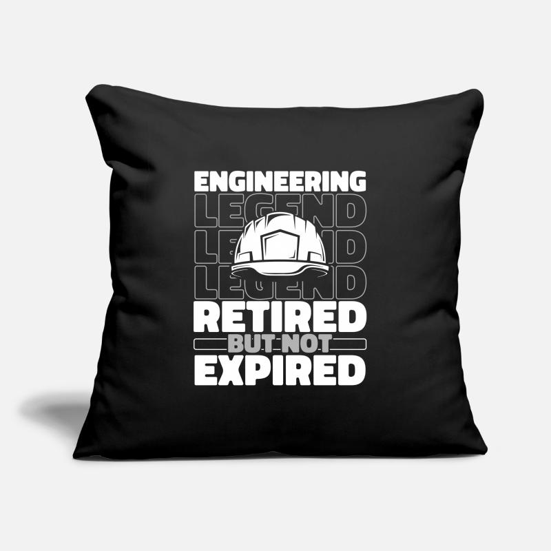 Retired engineer Sofa pillow with filling 45cm x 45cm