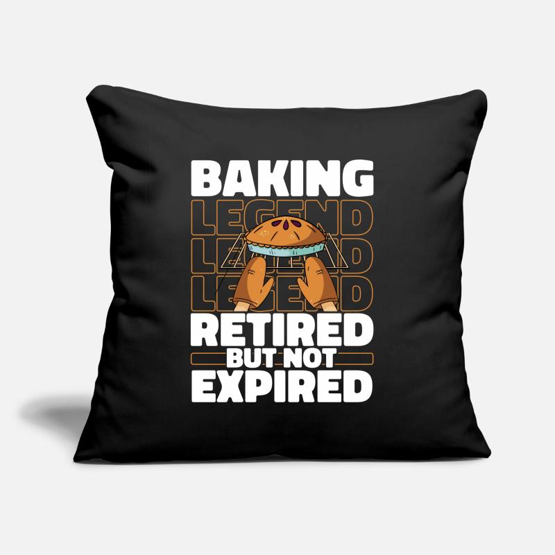Baking Baker Baker Bakery à la retraite Coussin et housse de 45 x 45 cm