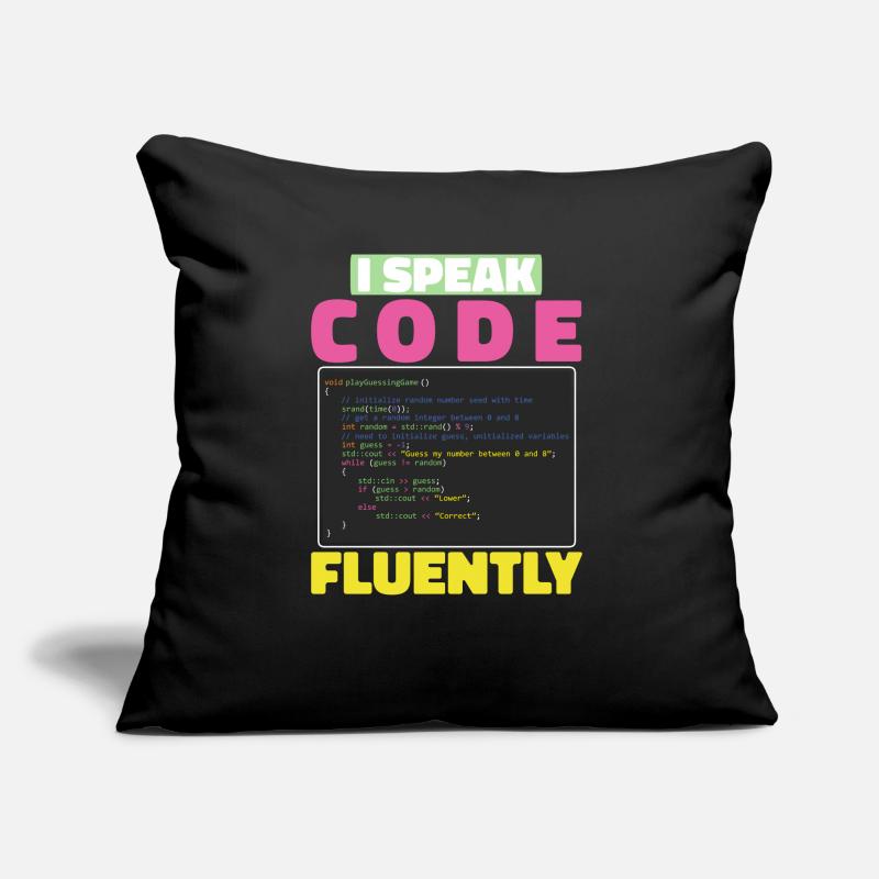 Entwickler Coder Programmierer Sarkasmus Sofakissen mit Füllung 45 x 45 cm