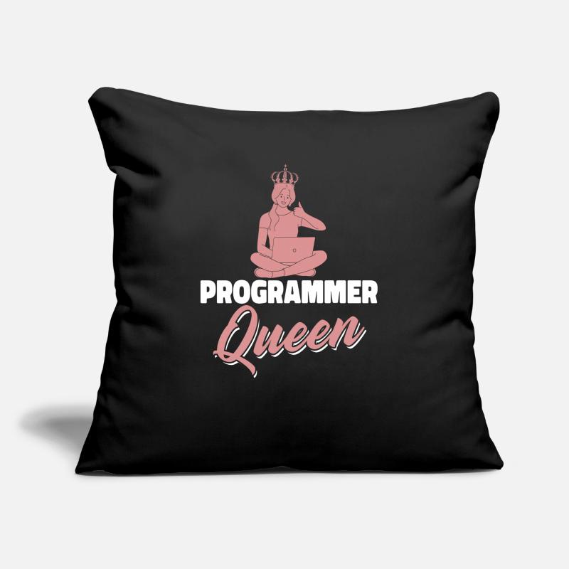 Entwickler Coder Programmierer Königin Sofakissen mit Füllung 45 x 45 cm