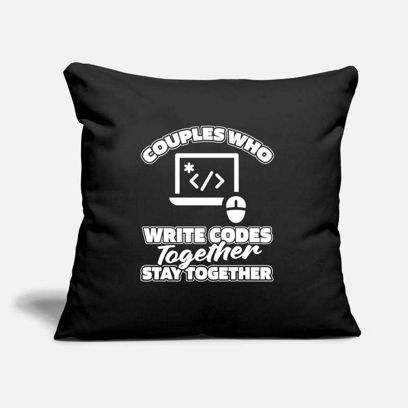 Developer Coder Programmer Pair Sofa pillow with filling 45cm x 45cm