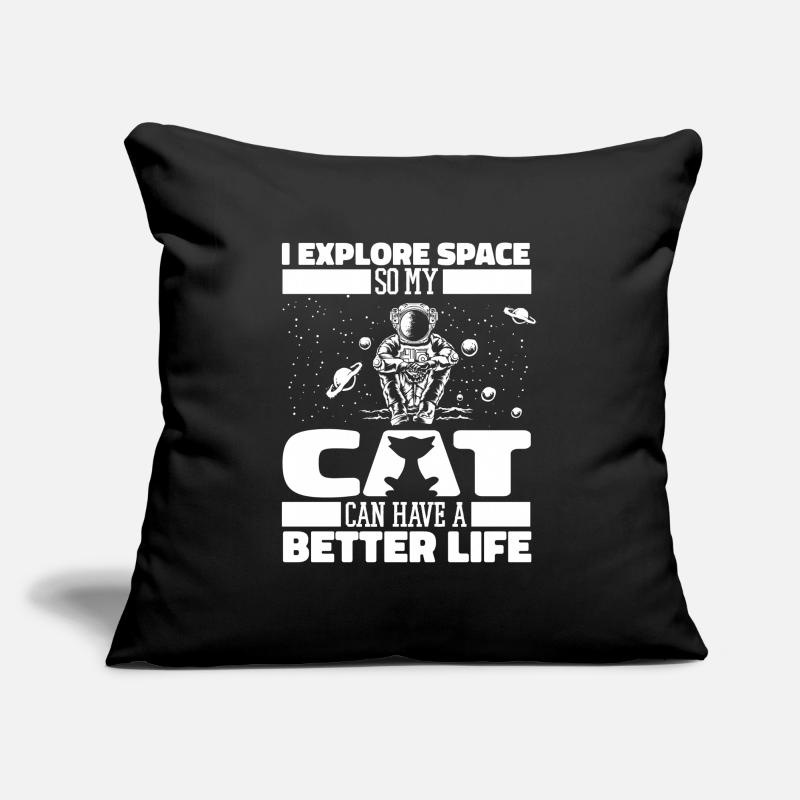 Space Space Cat Colonisation de l’espace Coussin et housse de 45 x 45 cm