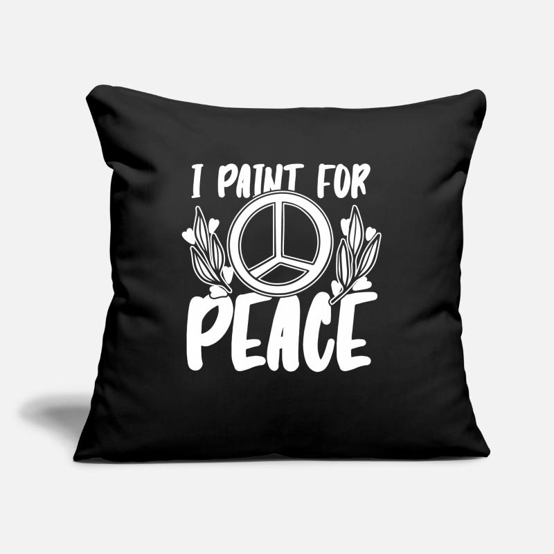 painter painter peace Sofa pillow with filling 45cm x 45cm