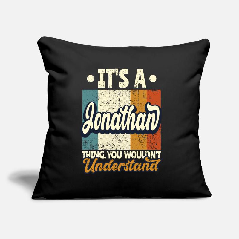Name Jonathan Geschenk Geburtstag Spruch Sofakissen mit Füllung 45 x 45 cm