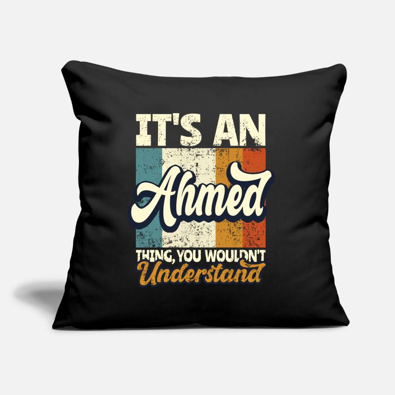 Name Ahmed Gift First Name Personalized Sofa pillow with filling 45cm x 45cm