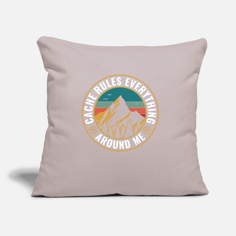 Geocaching Cache Govern everything around me Sofa pillow with filling 45cm x 45cm