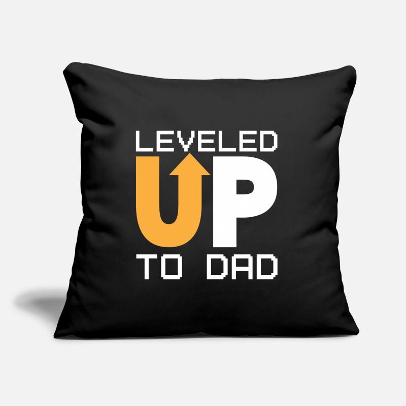 Dad Level Unlocked - Niveau jusqu’à Daddy Loading Coussin et housse de 45 x 45 cm