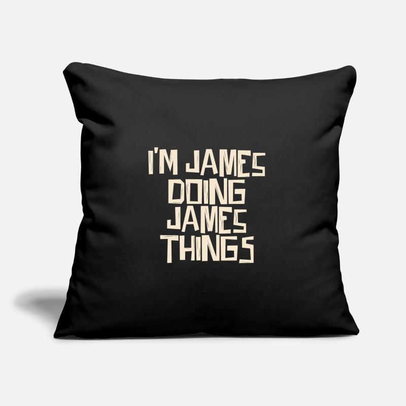 I'm James doing James things Sofa pillow with filling 45cm x 45cm