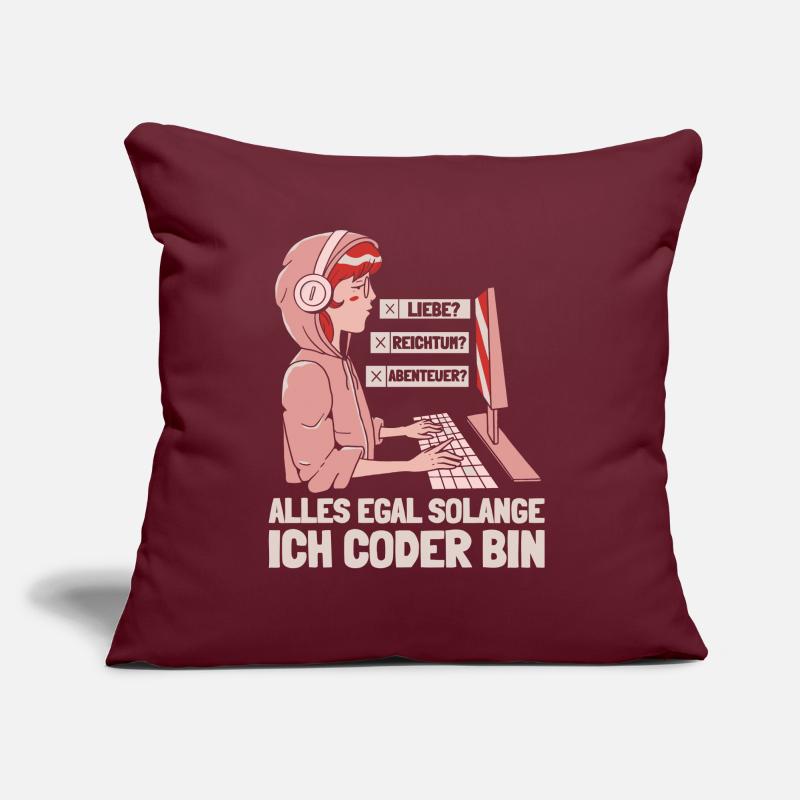 Entwickler Coder Programmierer Sofakissen mit Füllung 45 x 45 cm