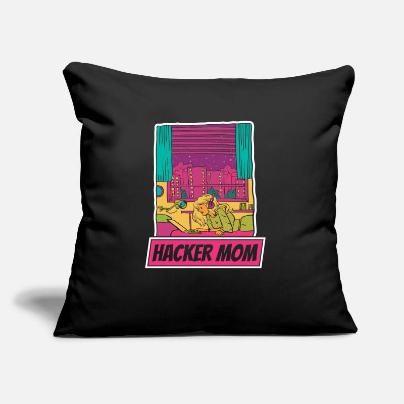 Développeur Coder Programmeur Mère Coussin et housse de 45 x 45 cm
