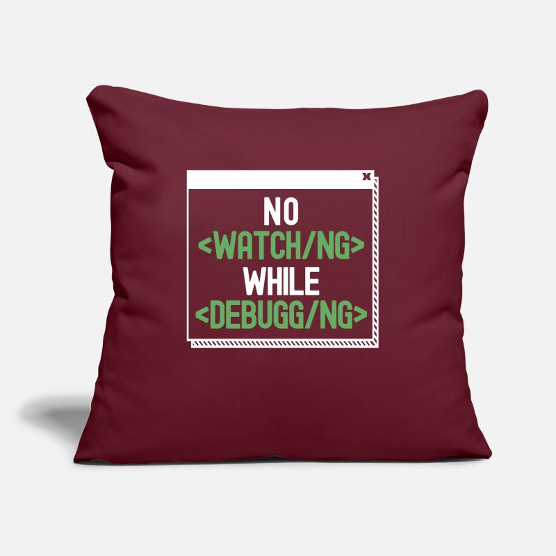 Développeur Coder Programmeur Humour Coussin et housse de 45 x 45 cm