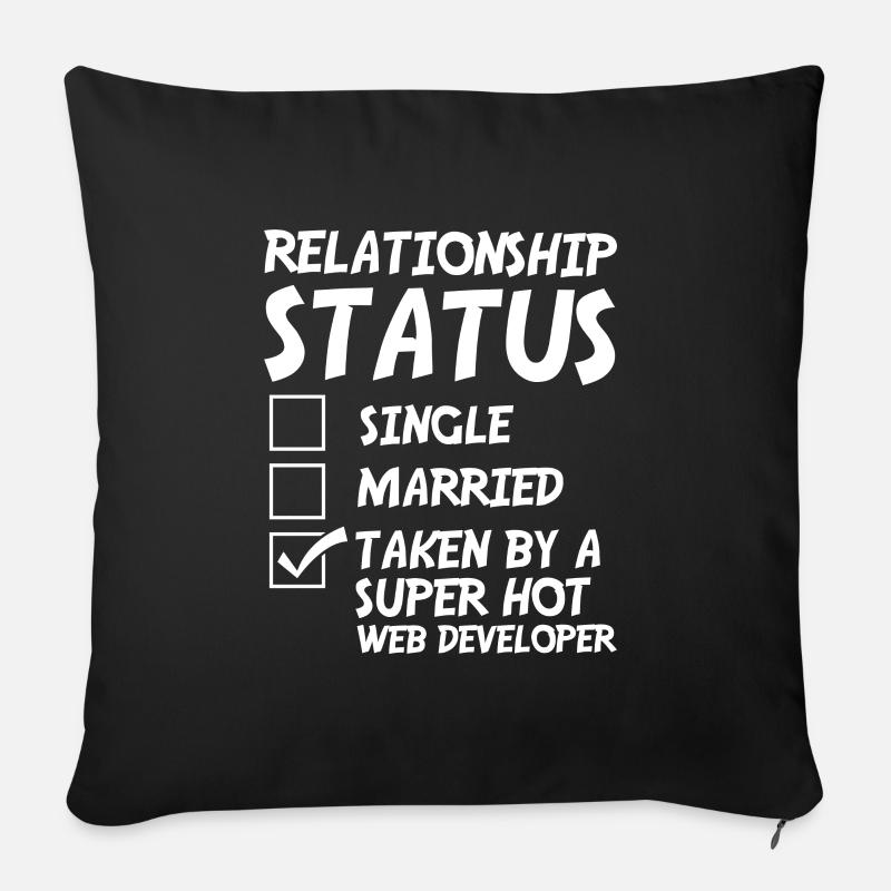 Web Entwickler Webdeveloper Witzig - Sofakissen mit Füllung 45 x 45 cm - Schwarz