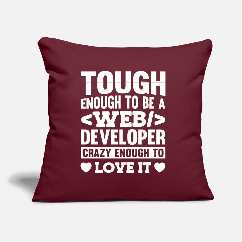 Web Entwickler Webdeveloper Sofakissen mit Füllung 45 x 45 cm