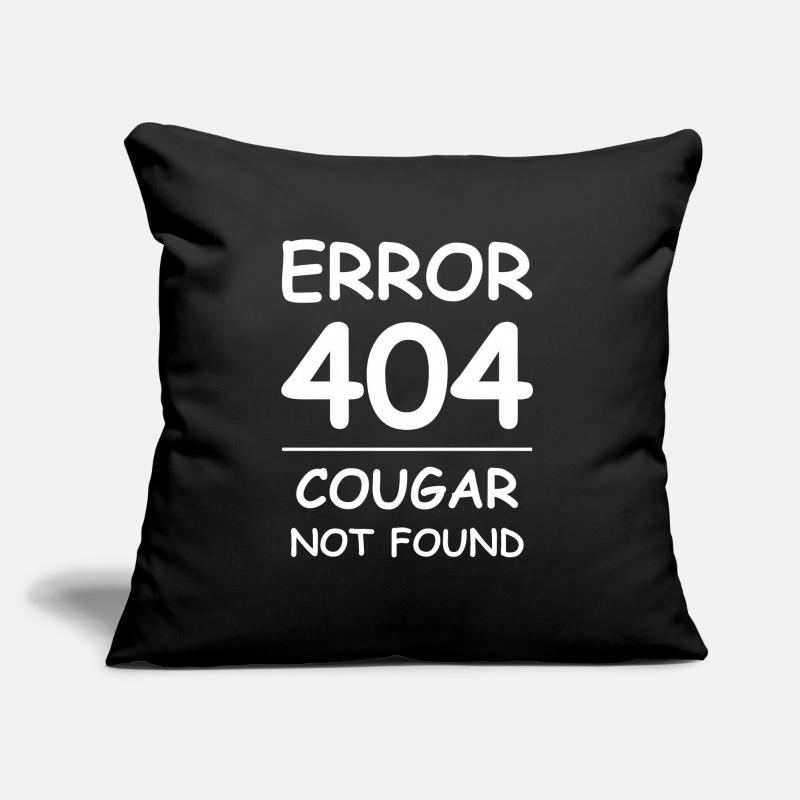 Cougar not found Error 404 Coussin et housse de 45 x 45 cm