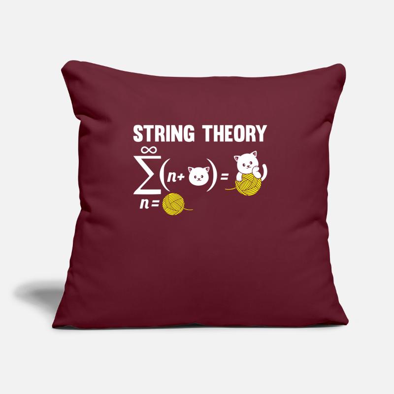 Physics Phyker Cat Quantum Physics String Theory Sofa pillow with filling 45cm x 45cm
