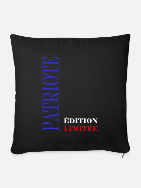 Perfekter Patriot - Sofakissen mit Füllung 45 x 45 cm - Schwarz