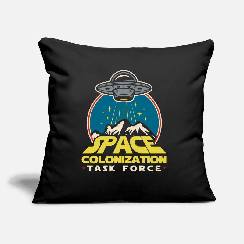 Espace Espace Cool Colonisation de l’espace Coussin et housse de 45 x 45 cm