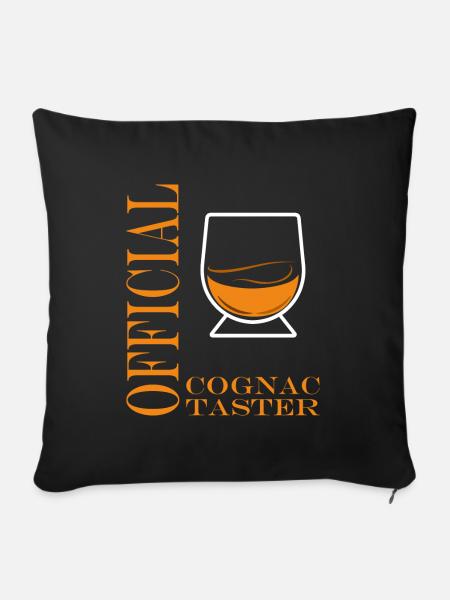 Cognac-Verkoster - Sofakissen mit Füllung 45 x 45 cm - Schwarz