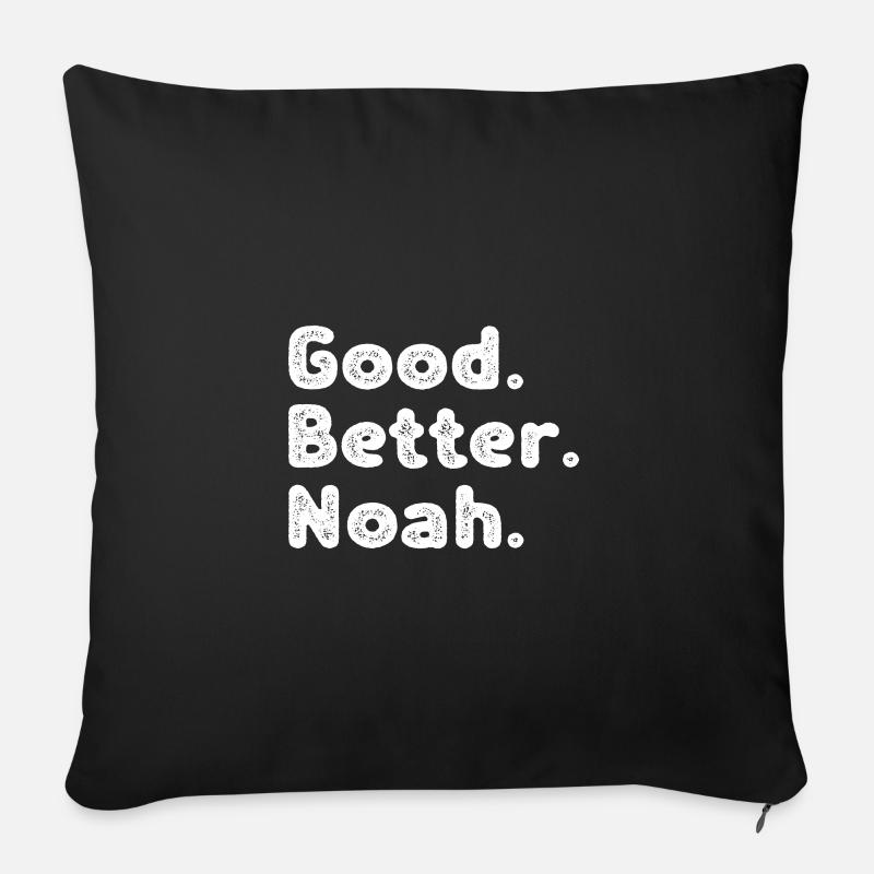 Good better Noah - Sofakissen mit Füllung 45 x 45 cm - Schwarz