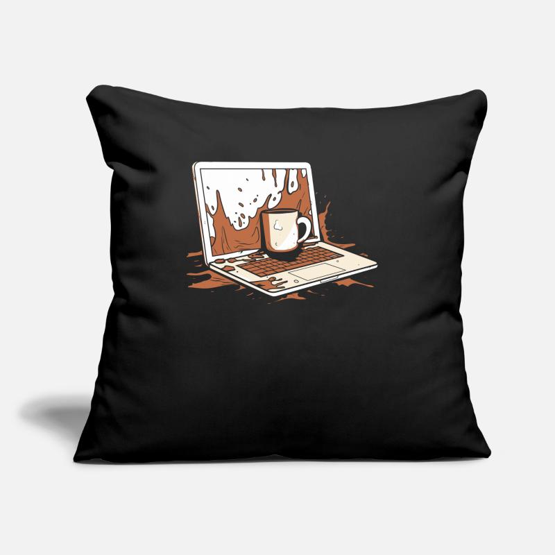 Entwickler Coder Programmierer Kaffee Sofakissen mit Füllung 45 x 45 cm