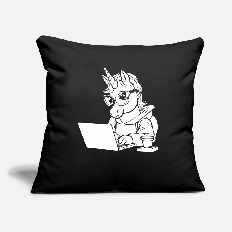 Entwickler Coder Programmierer Kaffee Sofakissen mit Füllung 45 x 45 cm