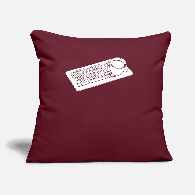Entwickler Coder Programmierer Kaffee Sofakissen mit Füllung 45 x 45 cm
