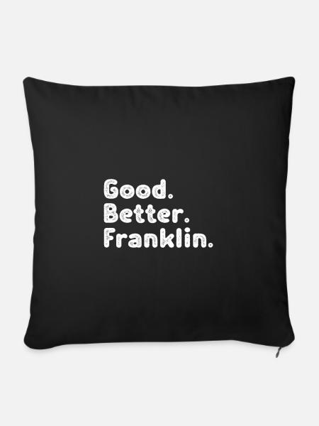 Good better Franklin - Sofakissen mit Füllung 45 x 45 cm - Schwarz