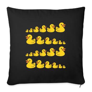 Small carnard - Sofa pillow with filling 45cm x 45cm - black - Front