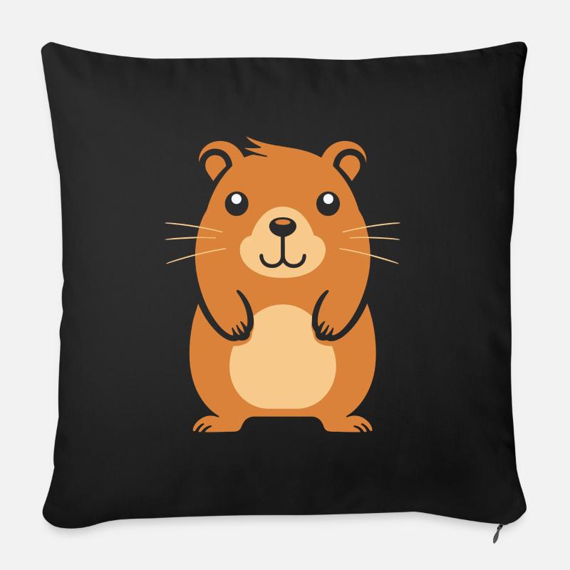 Capybara - Sofakissen mit Füllung 45 x 45 cm - Schwarz