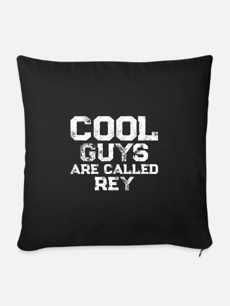 Cool guys are called Rey - Sofakissen mit Füllung 45 x 45 cm - Schwarz