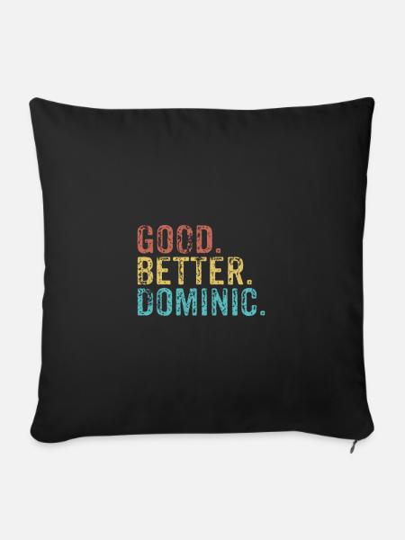 Good better Dominic - Sofakissen mit Füllung 45 x 45 cm - Schwarz