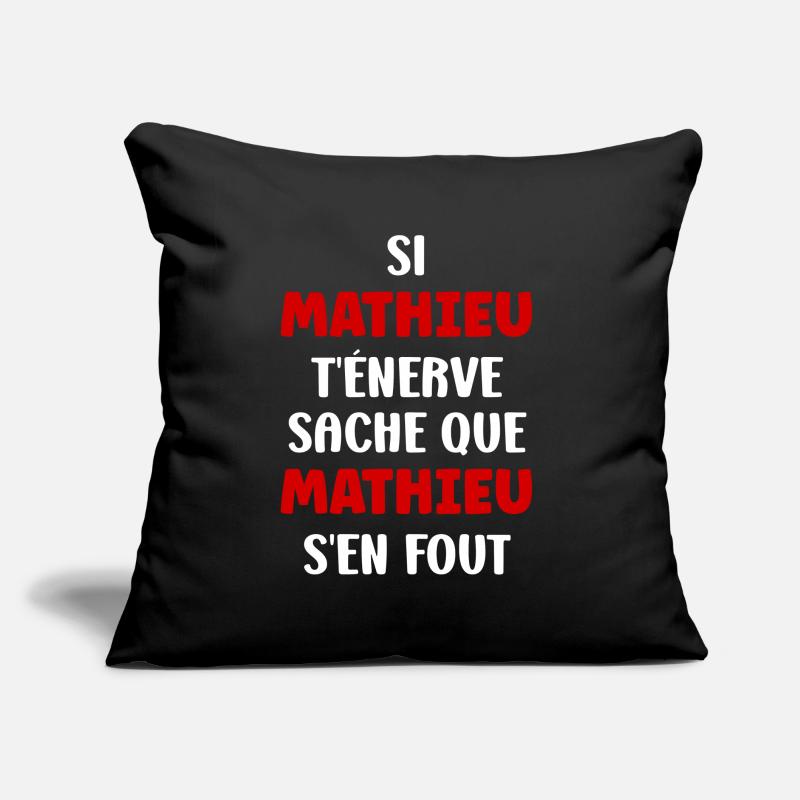 Mathieu Coussin et housse de 45 x 45 cm