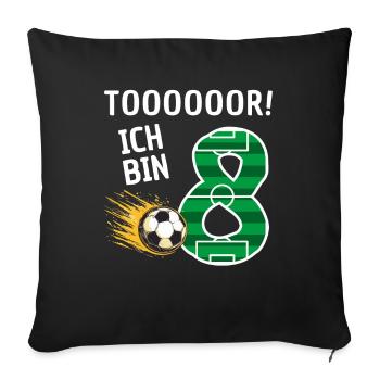 Tor Ich bin 8 - Sofakissen mit Füllung 45 x 45 cm - Schwarz - Vorne
