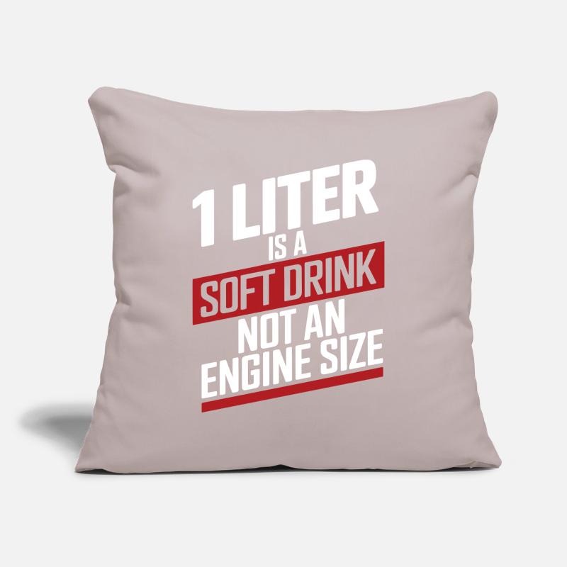 1 Liter is a Soft Drink not an Engine Size Motor E Sofa pillow with filling 45cm x 45cm