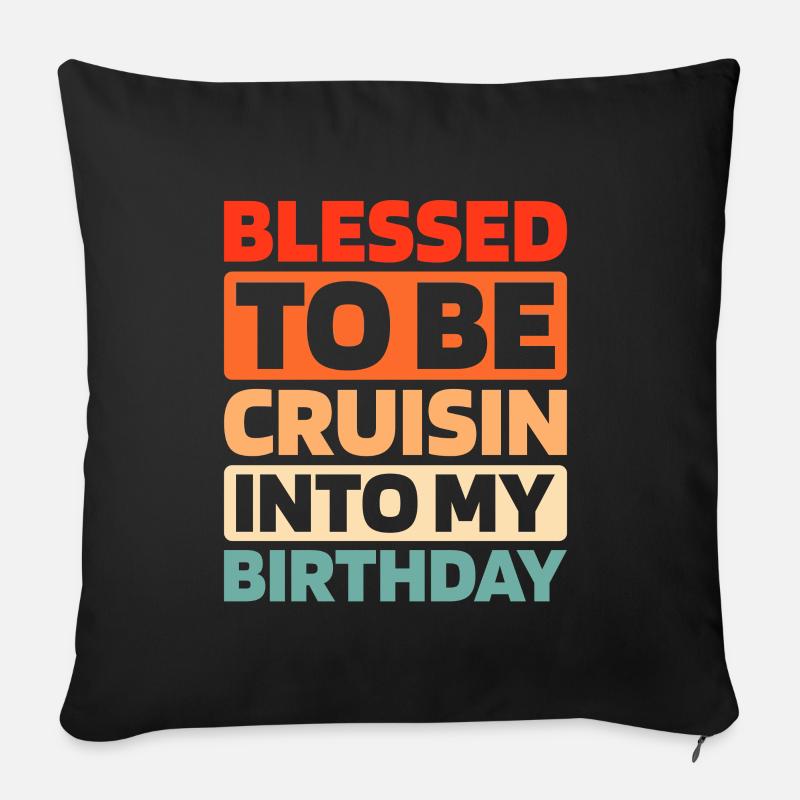 Croisière - Coussin et housse de 45 x 45 cm - noir