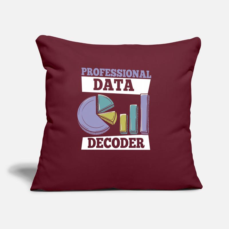 Data Science Data Analyst Sofa pillow with filling 45cm x 45cm