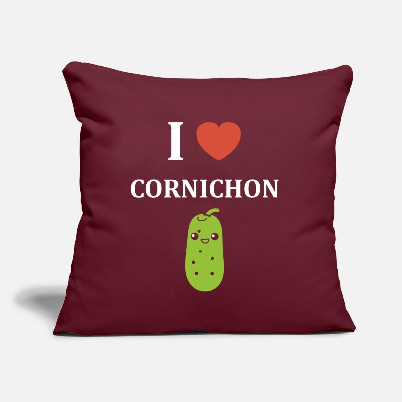 cornichon Coussin et housse de 45 x 45 cm