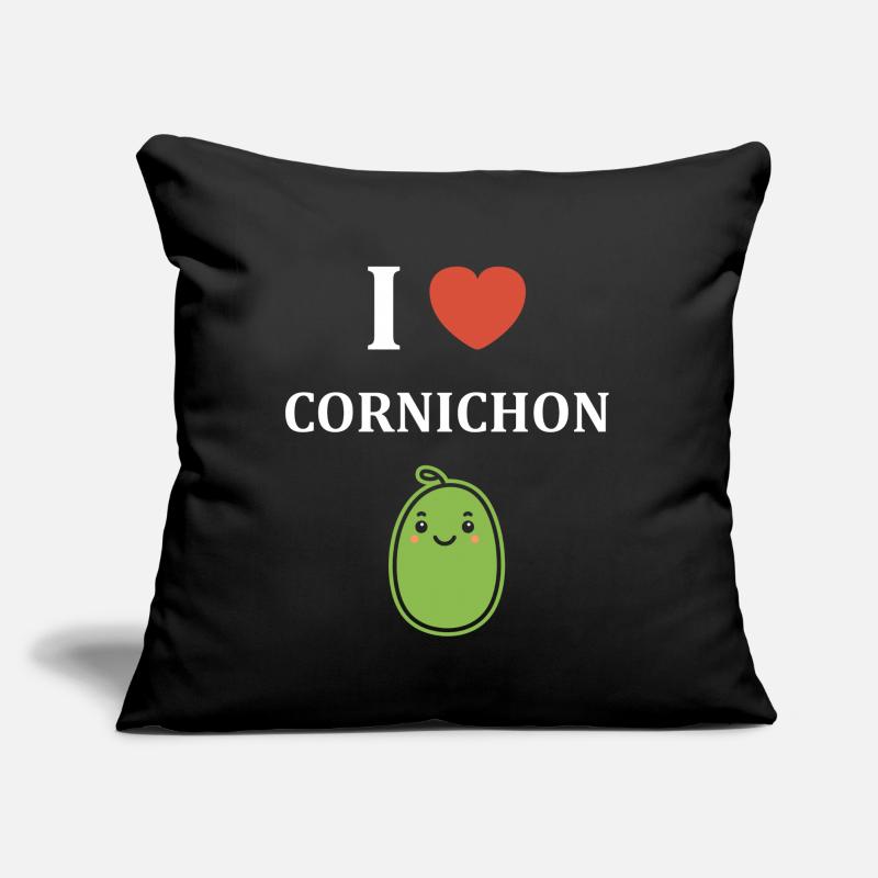 cornichon Coussin et housse de 45 x 45 cm