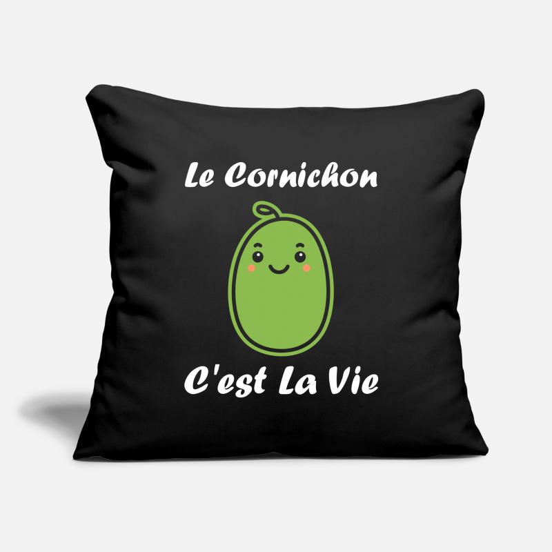 cornichon Coussin et housse de 45 x 45 cm